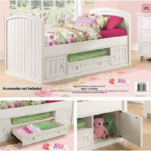 Ellory Twin Storage Bed : Giường Ngủ Có Ngăn Kéo Lưu Trữ - 1m 